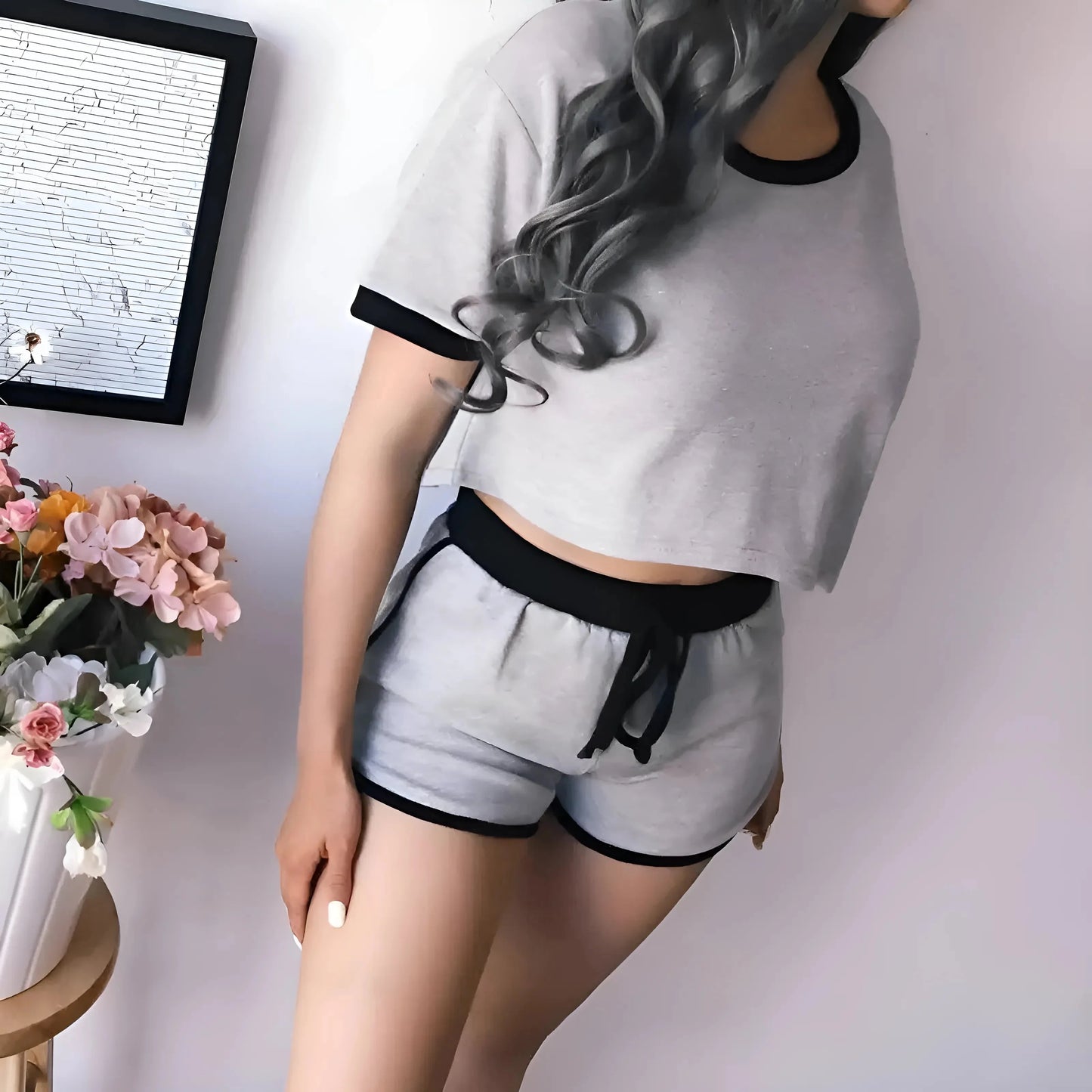 Women's Pyjamas with Loose T-Shirt