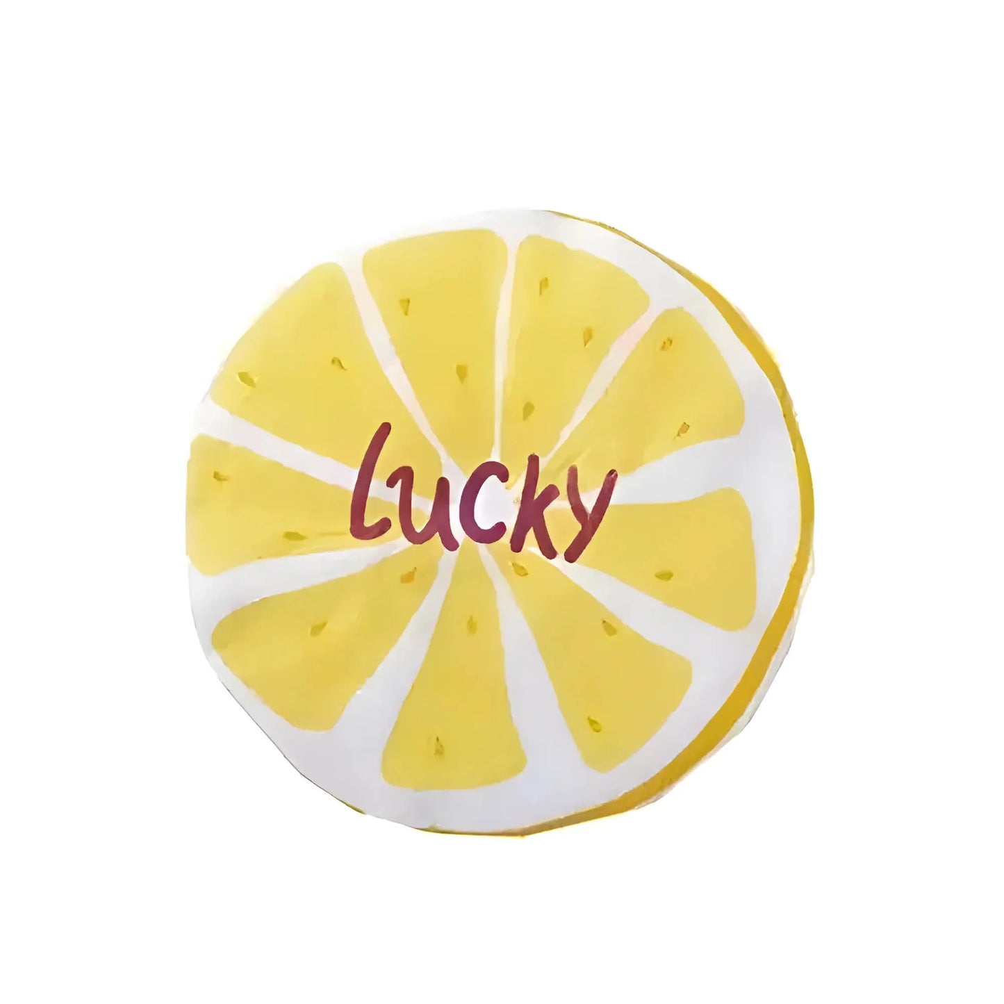 Yellow Bathing Cap with Printed Messages