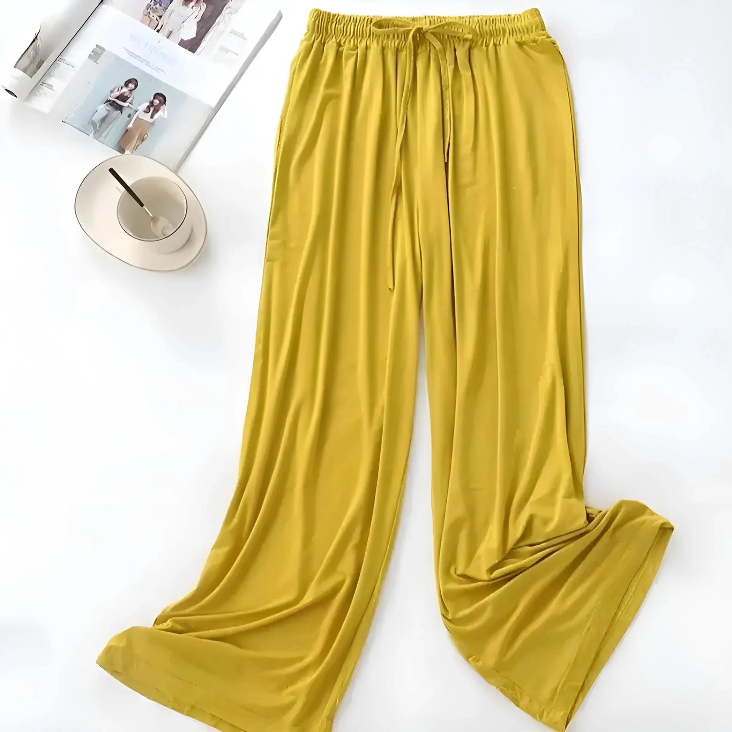 Yellow Loose Sleep Trousers