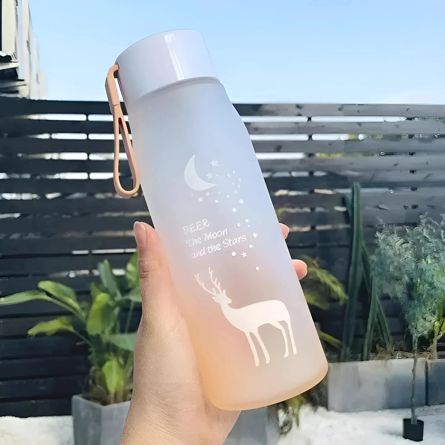 Yellow Patterned Water Bottle