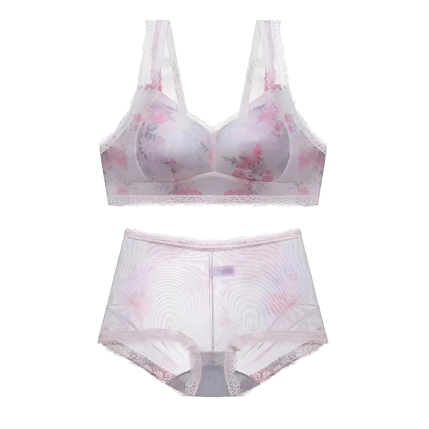 Yellow Rose Lace Lingerie Set