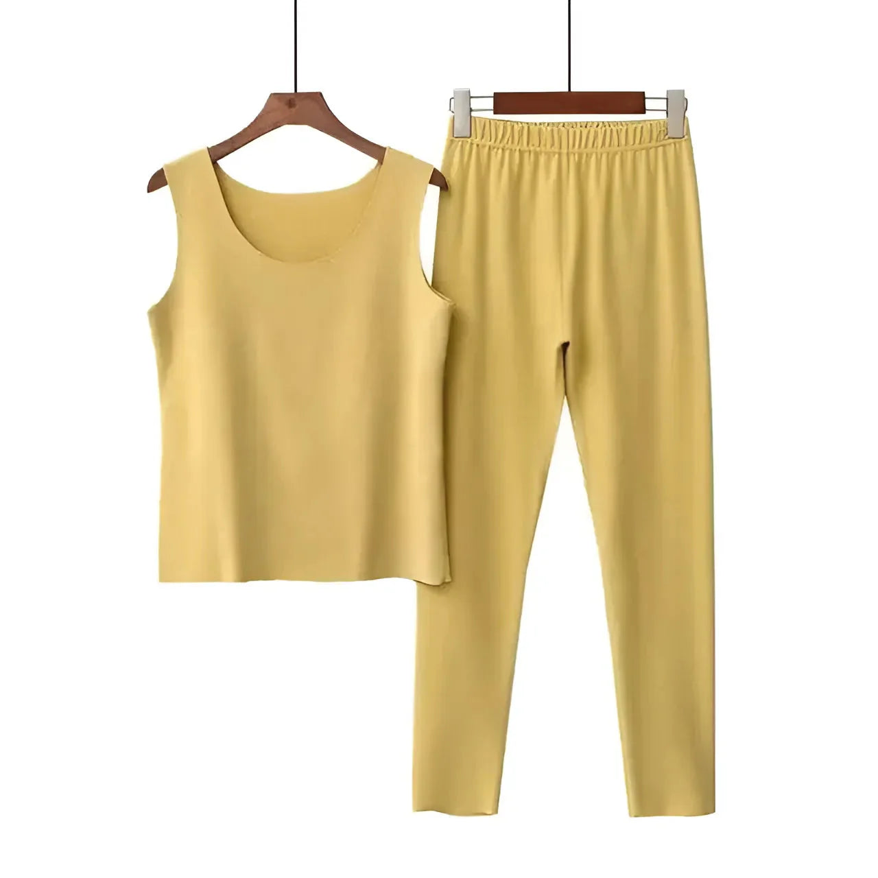 Yellow Thermal Top Lingerie
