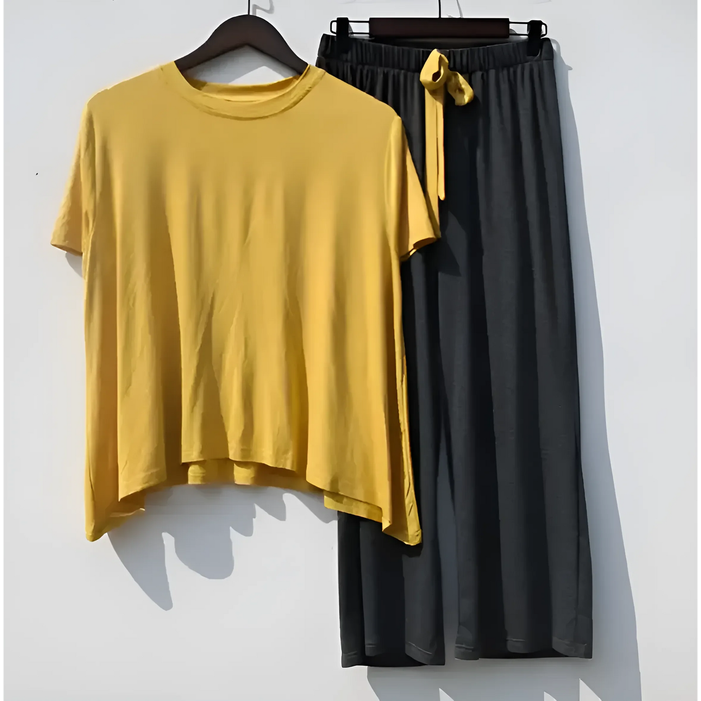 Yellow Women's Pyjamas with Long Trousers