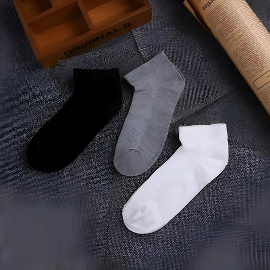 5 Pairs of Men's Breathable Ankle Socks