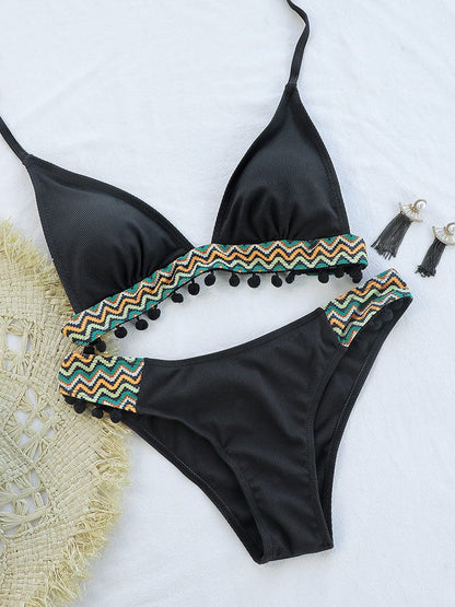 Bikini mit dekorativen Fransen