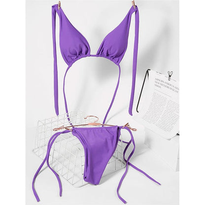 Zweiteiliges Bikini mit Bindung