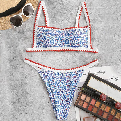 Vintage-Bikini mit verstellbaren Trägern