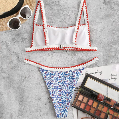 Vintage-Bikini mit verstellbaren Trägern