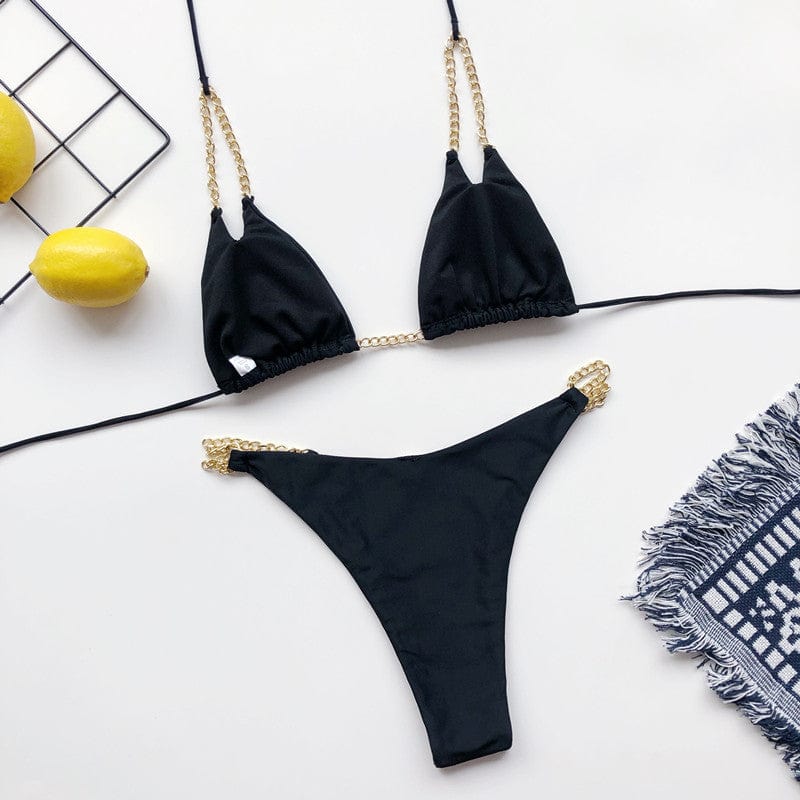 Bikini mit Ketten-Trägern