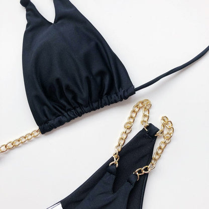 Bikini mit Ketten-Trägern