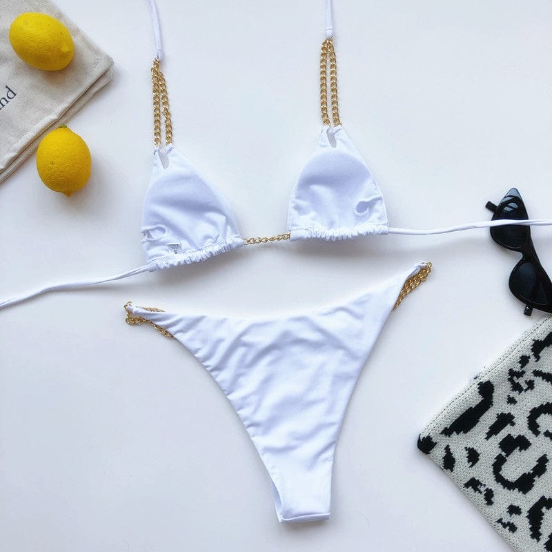 Bikini mit Ketten-Trägern