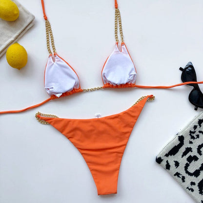 Bikini mit Ketten-Trägern
