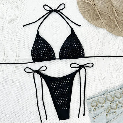 Bikini mit dekorativen Diamanten