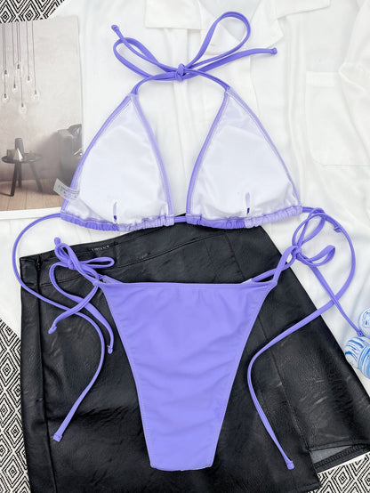 Zweiteiliges Bikini mit Bindung