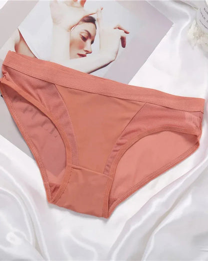 Slip mit dekorativem transparentem Netz