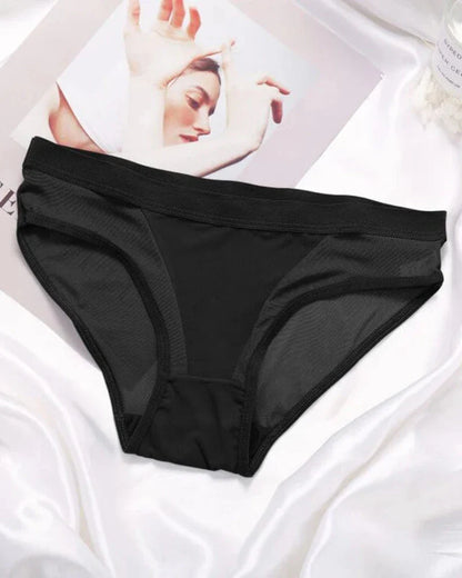 Slip mit dekorativem transparentem Netz