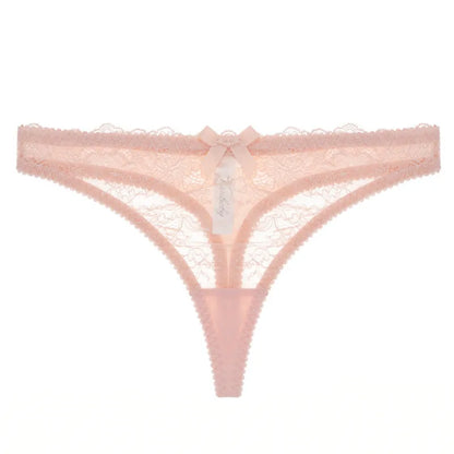 Spitzenstrings mit dekorativem Schleifchen
