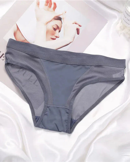 Slip mit dekorativem transparentem Netz