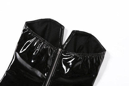 Latexbody mit V-Ausschnitt