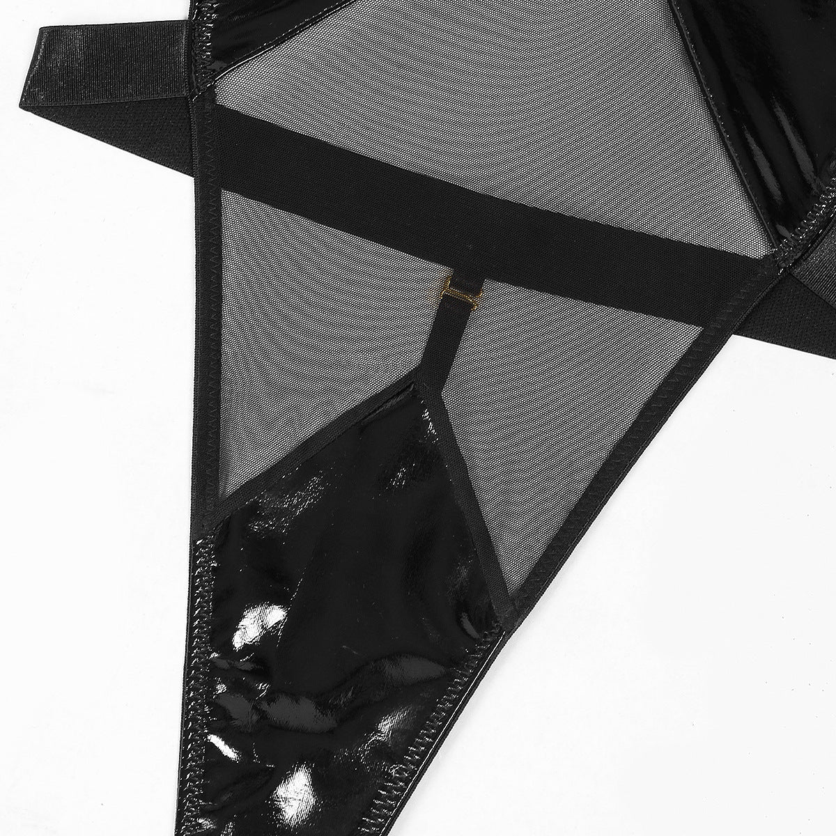 Latex-Körper mit Netzmaterial am Bauch
