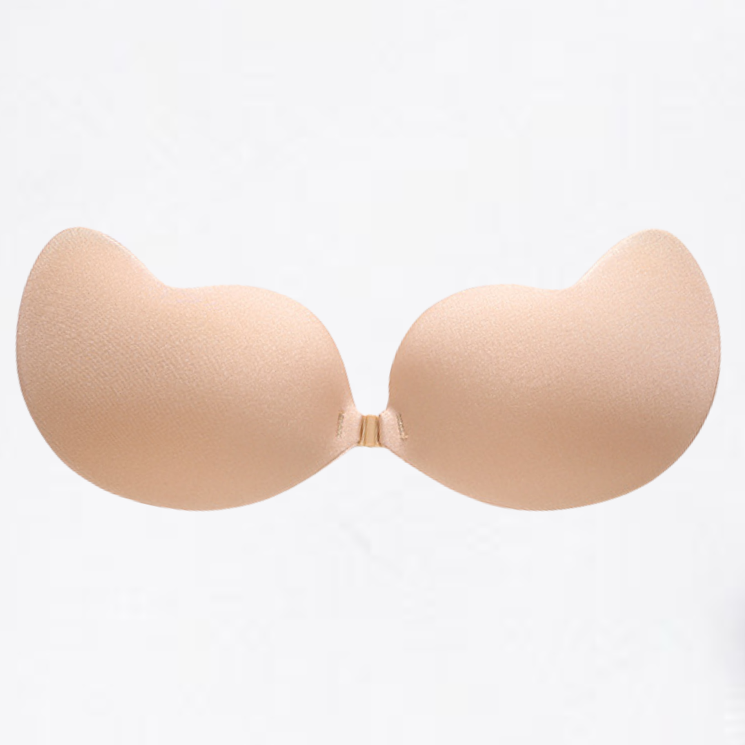 Selbsthaftender BH aus silikonbeschichtetem Material
