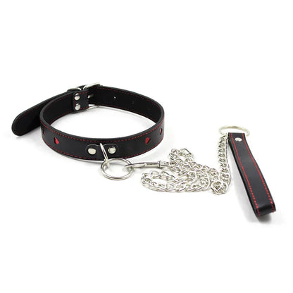 Halsband mit Leine und verstellbarem Bereich von 35-48 cm