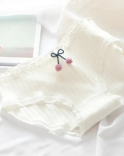 Rippunterhosen mit dekorativem Schleifchen