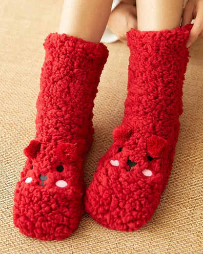 Flauschige Bärensocken