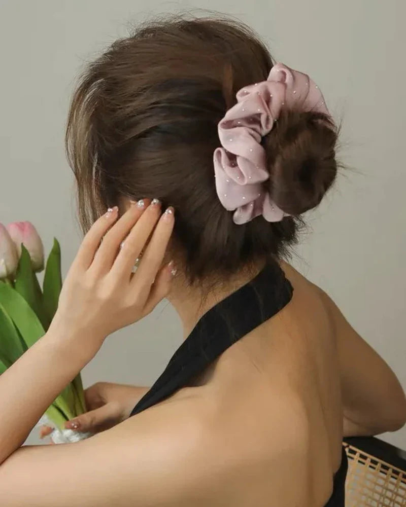 Haarband Scrunchie mit glitzernden Partikeln