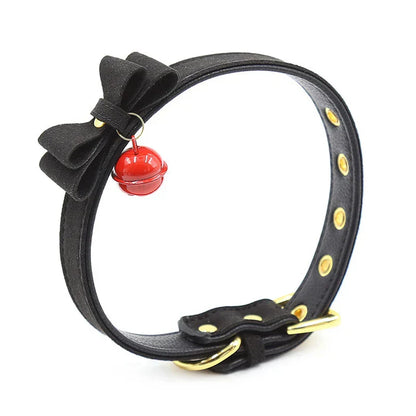 Halsband mit Glöckchen und dekorativem Schleifchen