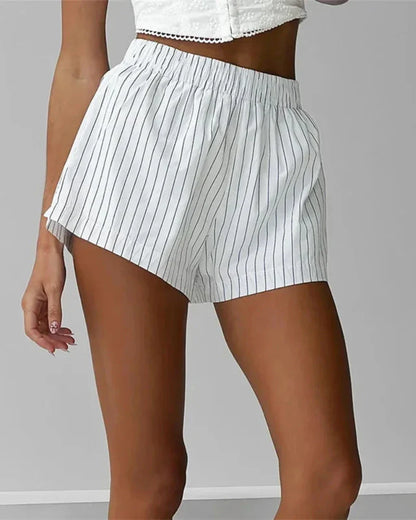 Bequeme gestreifte Shorts