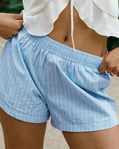 Bequeme gestreifte Shorts