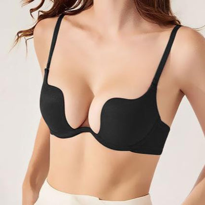 Push-up-BH mit tiefem Plunge-Ausschnitt