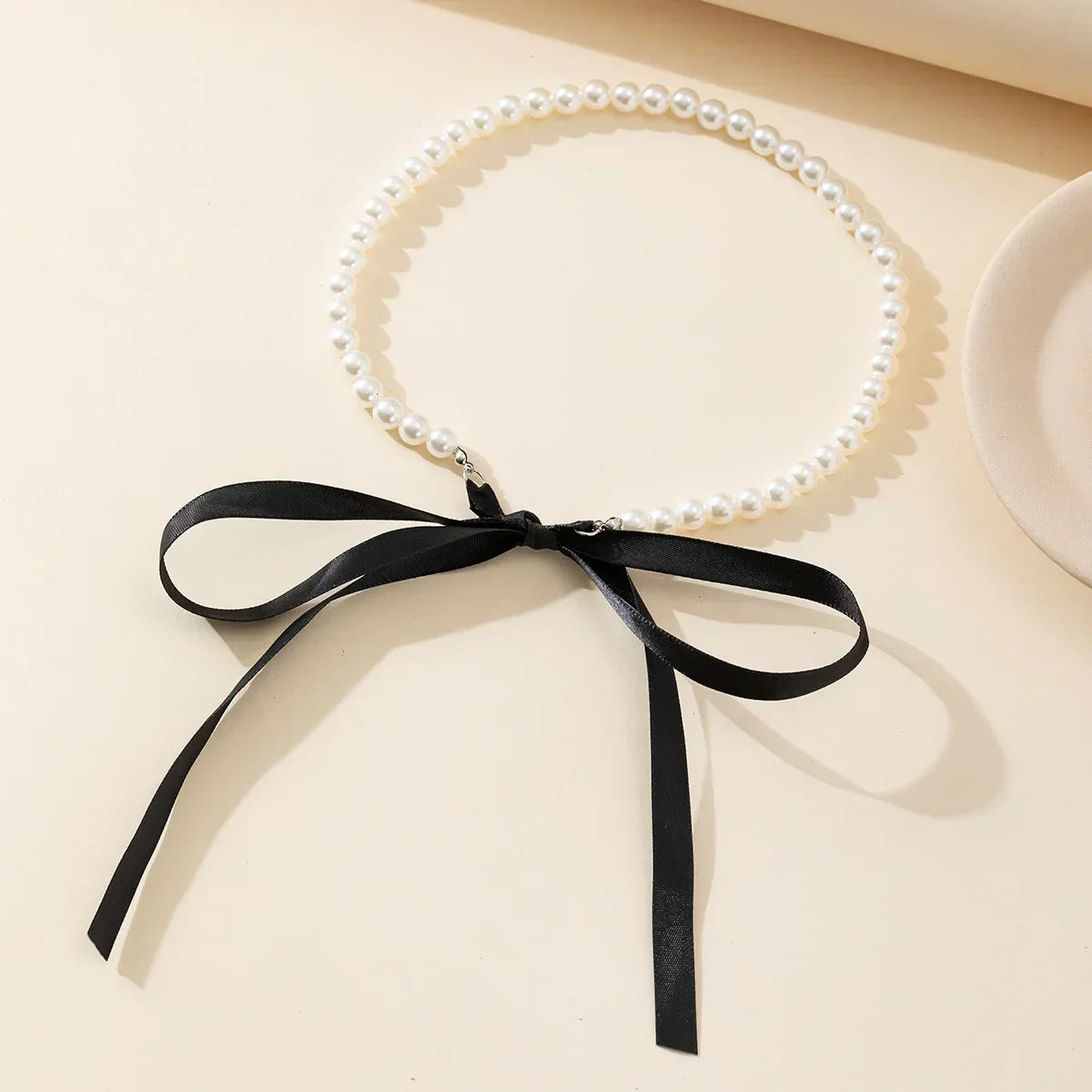 Perlenchoker mit Schleife