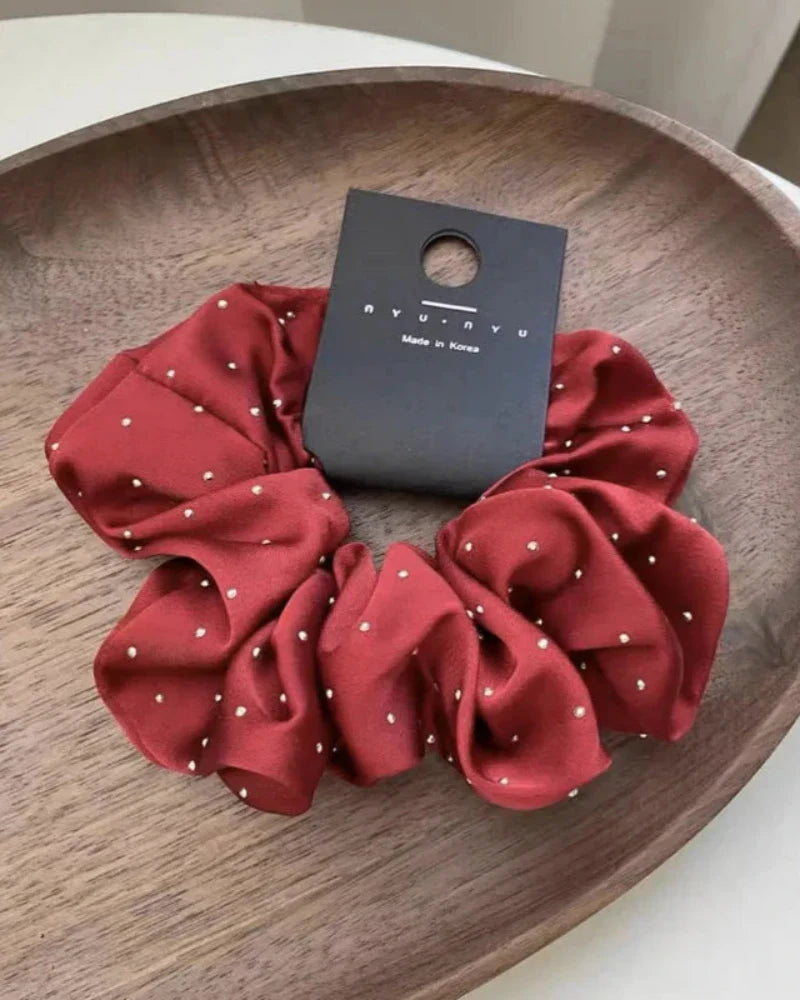 Haarband Scrunchie mit glitzernden Partikeln