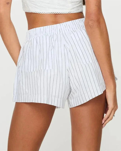 Bequeme gestreifte Shorts