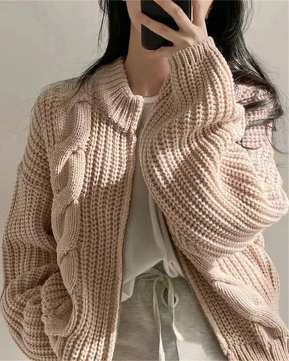 Oversized Strickjacke