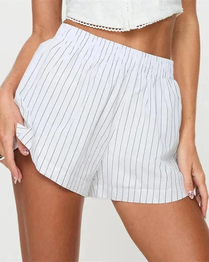 Bequeme gestreifte Shorts