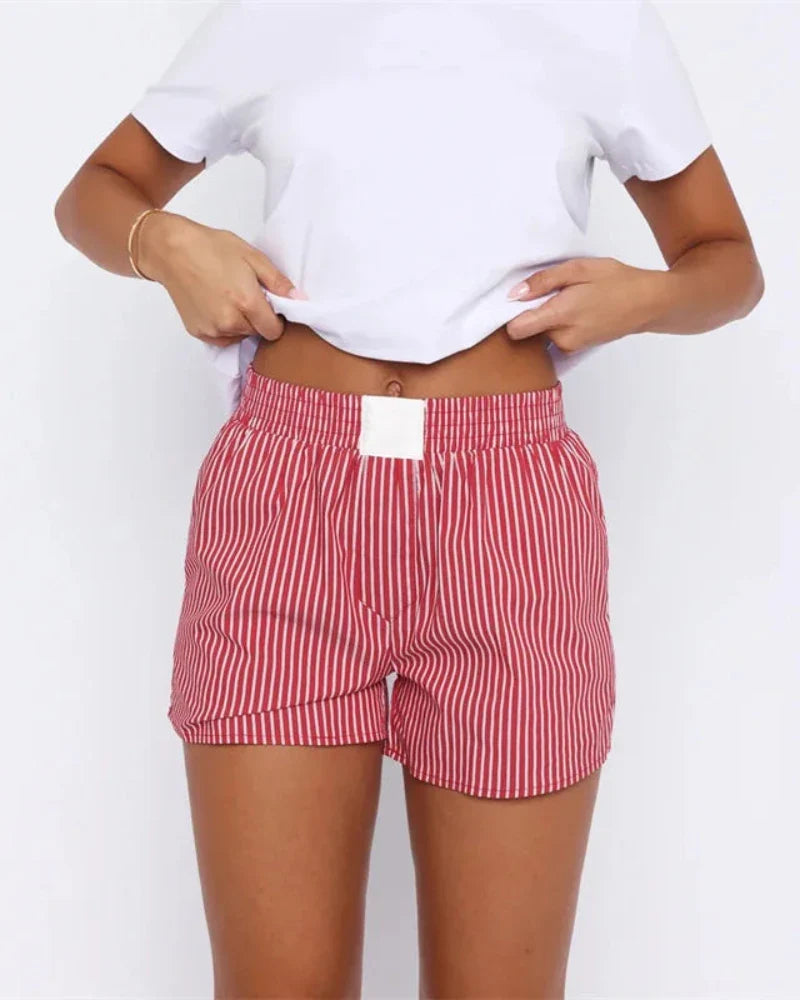 Bequeme gestreifte Shorts