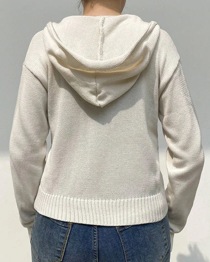 Häkeljacke mit Kapuze