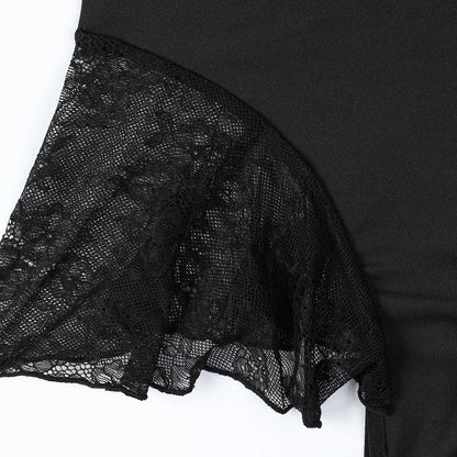 Body mit tiefem V-Ausschnitt und Zirkonia