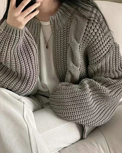 Oversized Strickjacke