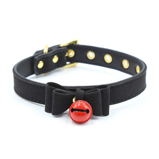 Halsband mit Glöckchen und dekorativem Schleifchen