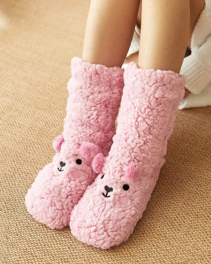 Flauschige Bärensocken