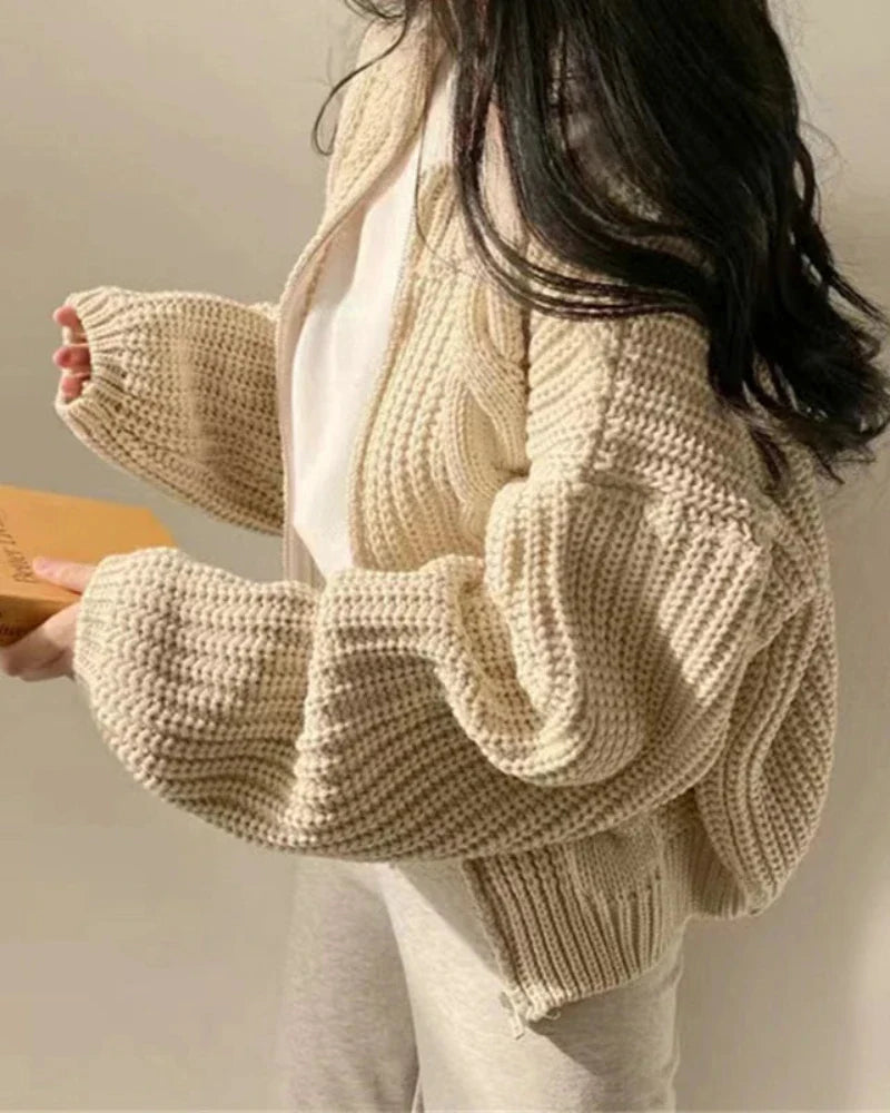 Oversized Strickjacke