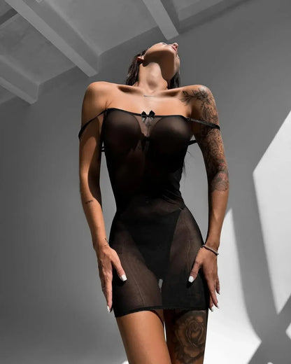 Kleid mit Schnürung hinten