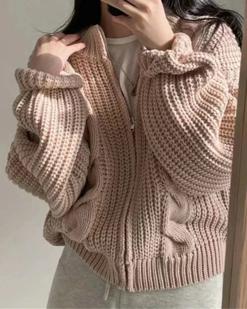 Oversized Strickjacke