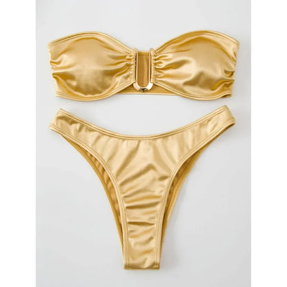Bikini ohne Träger mit verstellbaren Polstern