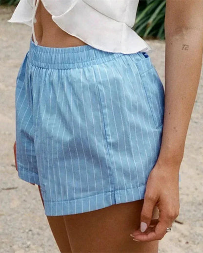 Bequeme gestreifte Shorts