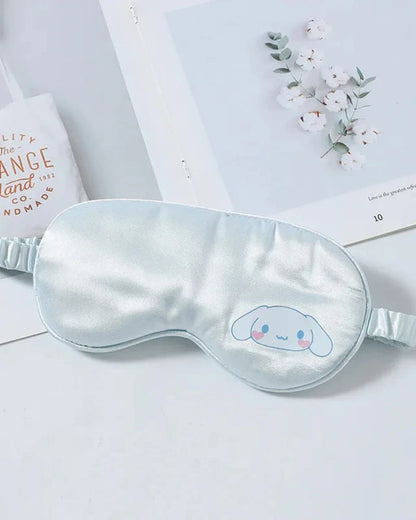 Satin Schlafmaske mit Plüschfigur